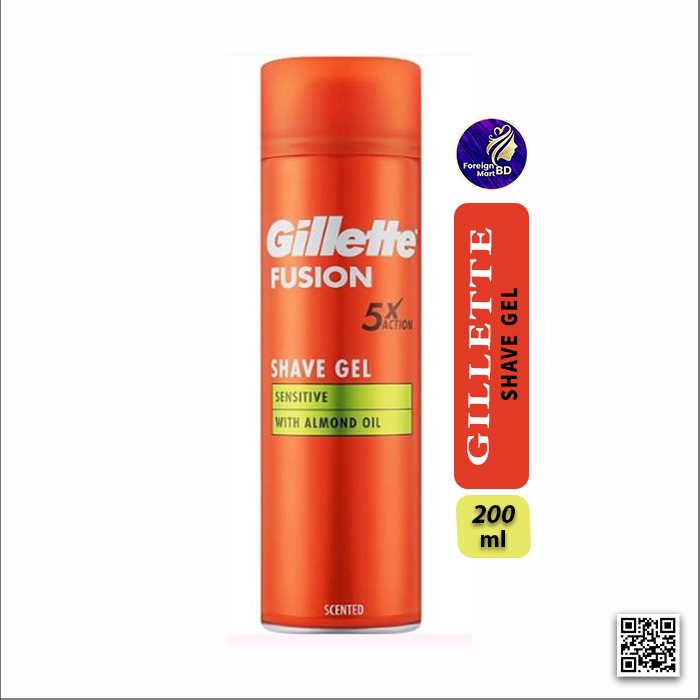 Gillette Fusion 5x Action Sensitive Shave GelM